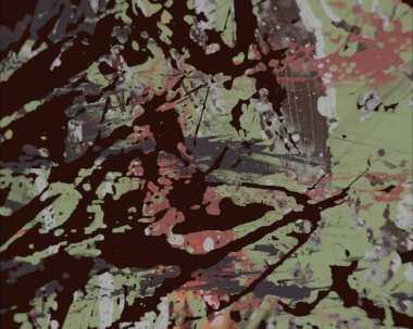 Grunge çağdaş sanat. El sanat yapılmış. renkli doku. Modern sanat. Yağlı boya darbeleri. Darbeleri. Sanatsal arka plan. Soyut resim tuval üzerine.