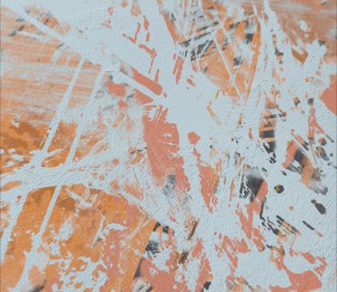 Grunge çağdaş sanat. El sanat yapılmış. renkli doku. Modern sanat. Yağlı boya darbeleri. Darbeleri. Sanatsal arka plan. Soyut resim tuval üzerine.