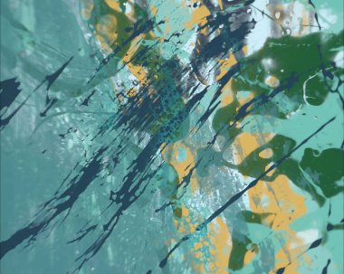 Grunge çağdaş sanat. El sanat yapılmış. renkli doku. Modern sanat. Yağlı boya darbeleri. Darbeleri. Sanatsal arka plan. Soyut resim tuval üzerine.