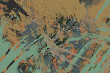 Grunge çağdaş sanat. El sanat yapılmış. renkli doku. Modern sanat. Yağlı boya darbeleri. Darbeleri. Sanatsal arka plan. Soyut resim tuval üzerine.