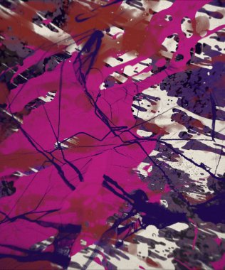 Grunge çağdaş sanat. El sanat yapılmış. renkli doku. Modern sanat. Yağlı boya darbeleri. Darbeleri. Sanatsal arka plan. Soyut resim tuval üzerine.