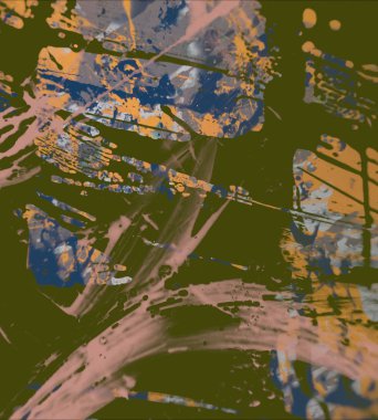 Grunge çağdaş sanat. El sanat yapılmış. renkli doku. Modern sanat. Yağlı boya darbeleri. Darbeleri. Sanatsal arka plan. Soyut resim tuval üzerine.