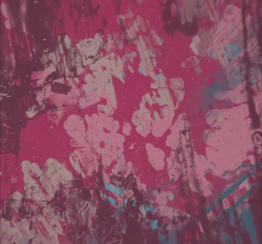 Grunge çağdaş sanat. El sanat yapılmış. renkli doku. Modern sanat. Yağlı boya darbeleri. Darbeleri. Sanatsal arka plan. Soyut resim tuval üzerine.