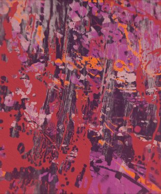 Grunge çağdaş sanat. El sanat yapılmış. renkli doku. Modern sanat. Yağlı boya darbeleri. Darbeleri. Sanatsal arka plan. Soyut resim tuval üzerine.