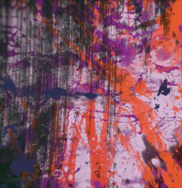 Grunge çağdaş sanat. El sanat yapılmış. renkli doku. Modern sanat. Yağlı boya darbeleri. Darbeleri. Sanatsal arka plan. Soyut resim tuval üzerine.