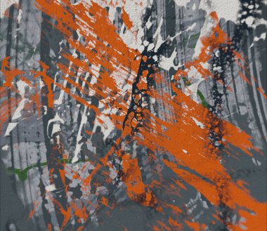 Grunge çağdaş sanat. El sanat yapılmış. renkli doku. Modern sanat. Yağlı boya darbeleri. Darbeleri. Sanatsal arka plan. Soyut resim tuval üzerine.