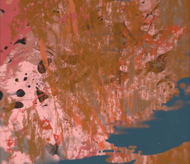 Grunge çağdaş sanat. El sanat yapılmış. renkli doku. Modern sanat. Yağlı boya darbeleri. Darbeleri. Sanatsal arka plan. Soyut resim tuval üzerine.