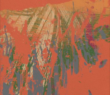 Grunge çağdaş sanat. El sanat yapılmış. renkli doku. Modern sanat. Yağlı boya darbeleri. Darbeleri. Sanatsal arka plan. Soyut resim tuval üzerine.