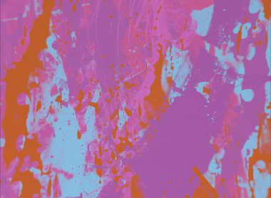 Grunge çağdaş sanat. El sanat yapılmış. renkli doku. Modern sanat. Yağlı boya darbeleri. Darbeleri. Sanatsal arka plan. Soyut resim tuval üzerine.