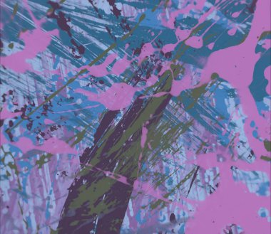Grunge çağdaş sanat. El sanat yapılmış. renkli doku. Modern sanat. Yağlı boya darbeleri. Darbeleri. Sanatsal arka plan. Soyut resim tuval üzerine.