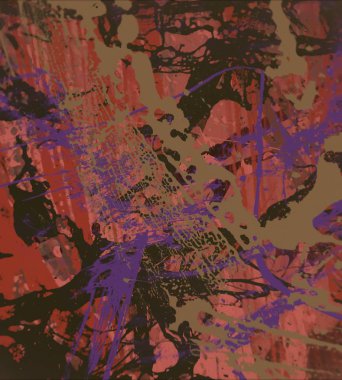 Grunge çağdaş sanat. El sanat yapılmış. renkli doku. Modern sanat. Yağlı boya darbeleri. Darbeleri. Sanatsal arka plan. Soyut resim tuval üzerine.