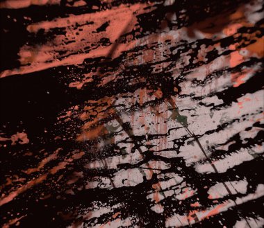 Grunge çağdaş sanat. El sanat yapılmış. renkli doku. Modern sanat. Yağlı boya darbeleri. Darbeleri. Sanatsal arka plan. Soyut resim tuval üzerine.