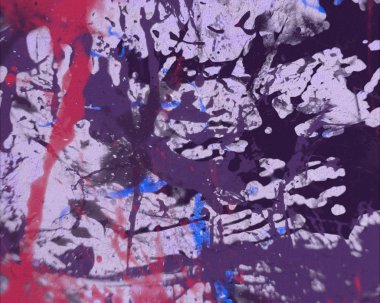 Grunge çağdaş sanat. El sanat yapılmış. renkli doku. Modern sanat. Yağlı boya darbeleri. Darbeleri. Sanatsal arka plan. Soyut resim tuval üzerine.