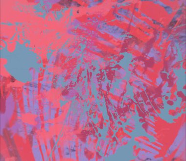 Grunge çağdaş sanat. El sanat yapılmış. renkli doku. Modern sanat. Yağlı boya darbeleri. Darbeleri. Sanatsal arka plan. Soyut resim tuval üzerine.