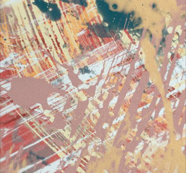 Grunge çağdaş sanat. El sanat yapılmış. renkli doku. Modern sanat. Yağlı boya darbeleri. Darbeleri. Sanatsal arka plan. Soyut resim tuval üzerine.