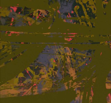 Grunge çağdaş sanat. El sanat yapılmış. renkli doku. Modern sanat. Yağlı boya darbeleri. Darbeleri. Sanatsal arka plan. Soyut resim tuval üzerine.