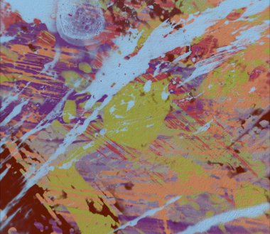 Grunge çağdaş sanat. El sanat yapılmış. renkli doku. Modern sanat. Yağlı boya darbeleri. Darbeleri. Sanatsal arka plan. Soyut resim tuval üzerine.