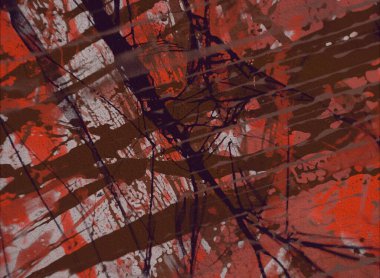 Grunge çağdaş sanat. El sanat yapılmış. renkli doku. Modern sanat. Yağlı boya darbeleri. Darbeleri. Sanatsal arka plan. Soyut resim tuval üzerine.