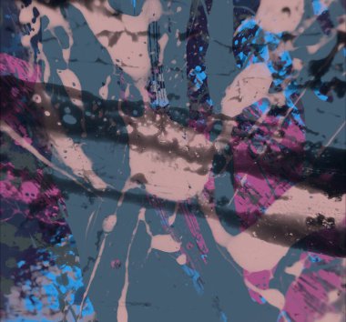 Grunge çağdaş sanat. El sanat yapılmış. renkli doku. Modern sanat. Yağlı boya darbeleri. Darbeleri. Sanatsal arka plan. Soyut resim tuval üzerine.