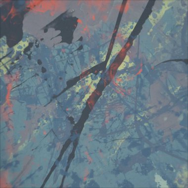 Grunge çağdaş sanat. El sanat yapılmış. renkli doku. Modern sanat. Yağlı boya darbeleri. Darbeleri. Sanatsal arka plan. Soyut resim tuval üzerine.