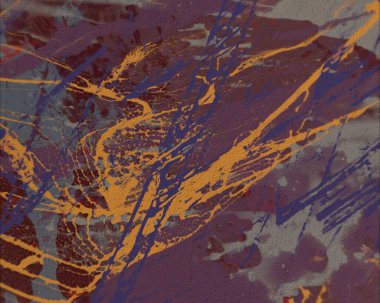 Grunge çağdaş sanat. El sanat yapılmış. renkli doku. Modern sanat. Yağlı boya darbeleri. Darbeleri. Sanatsal arka plan. Soyut resim tuval üzerine.