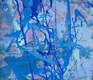 Grunge çağdaş sanat. El sanat yapılmış. renkli doku. Modern sanat. Yağlı boya darbeleri. Darbeleri. Sanatsal arka plan. Soyut resim tuval üzerine.
