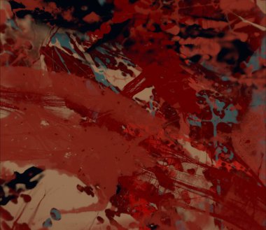 Grunge çağdaş sanat. El sanat yapılmış. renkli doku. Modern sanat. Yağlı boya darbeleri. Darbeleri. Sanatsal arka plan. Soyut resim tuval üzerine.