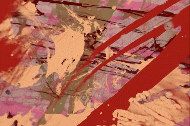 Grunge çağdaş sanat. El sanat yapılmış. renkli doku. Modern sanat. Yağlı boya darbeleri. Darbeleri. Sanatsal arka plan. Soyut resim tuval üzerine.