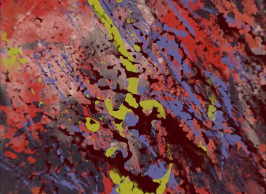 Grunge çağdaş sanat. El sanat yapılmış. renkli doku. Modern sanat. Yağlı boya darbeleri. Darbeleri. Sanatsal arka plan. Soyut resim tuval üzerine.