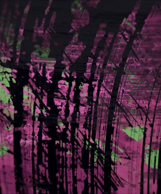 Grunge çağdaş sanat. El sanat yapılmış. renkli doku. Modern sanat. Yağlı boya darbeleri. Darbeleri. Sanatsal arka plan. Soyut resim tuval üzerine.