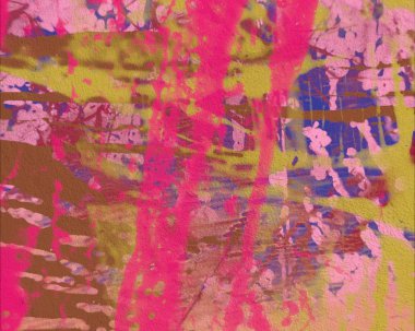 Grunge çağdaş sanat. El sanat yapılmış. renkli doku. Modern sanat. Yağlı boya darbeleri. Darbeleri. Sanatsal arka plan. Soyut resim tuval üzerine.