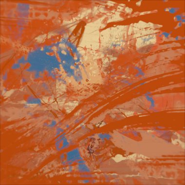 Grunge çağdaş sanat. El sanat yapılmış. renkli doku. Modern sanat. Yağlı boya darbeleri. Darbeleri. Sanatsal arka plan. Soyut resim tuval üzerine.