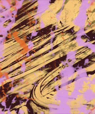 Grunge çağdaş sanat. El sanat yapılmış. renkli doku. Modern sanat. Yağlı boya darbeleri. Darbeleri. Sanatsal arka plan. Soyut resim tuval üzerine.