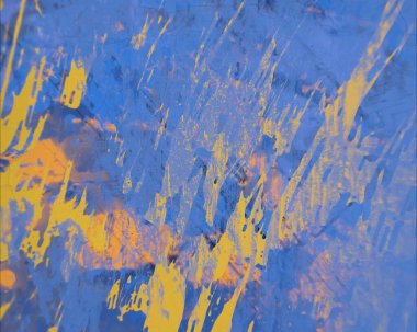 Grunge çağdaş sanat. El sanat yapılmış. renkli doku. Modern sanat. Yağlı boya darbeleri. Darbeleri. Sanatsal arka plan. Soyut resim tuval üzerine.