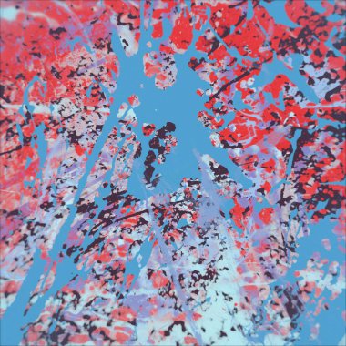 Grunge çağdaş sanat. El sanat yapılmış. renkli doku. Modern sanat. Yağlı boya darbeleri. Darbeleri. Sanatsal arka plan. Soyut resim tuval üzerine.