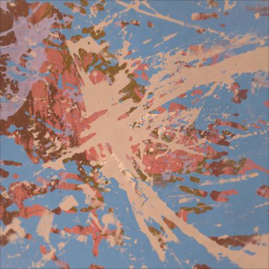 Grunge çağdaş sanat. El sanat yapılmış. renkli doku. Modern sanat. Yağlı boya darbeleri. Darbeleri. Sanatsal arka plan. Soyut resim tuval üzerine.