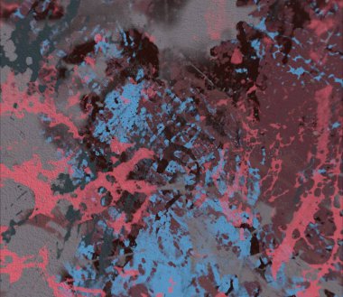 Grunge çağdaş sanat. El sanat yapılmış. renkli doku. Modern sanat. Yağlı boya darbeleri. Darbeleri. Sanatsal arka plan. Soyut resim tuval üzerine.