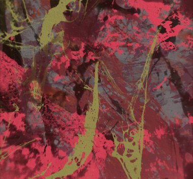Grunge çağdaş sanat. El sanat yapılmış. renkli doku. Modern sanat. Yağlı boya darbeleri. Darbeleri. Sanatsal arka plan. Soyut resim tuval üzerine.