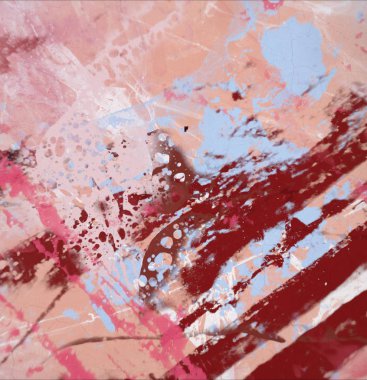 Grunge çağdaş sanat. El sanat yapılmış. renkli doku. Modern sanat. Yağlı boya darbeleri. Darbeleri. Sanatsal arka plan. Soyut resim tuval üzerine.
