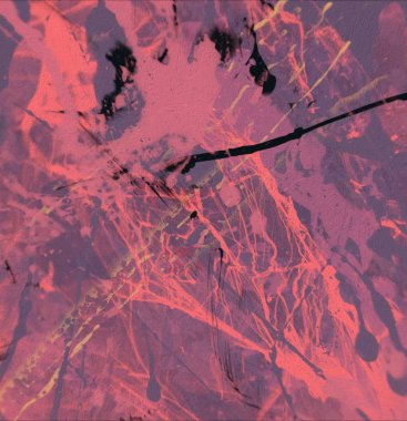 Grunge çağdaş sanat. El sanat yapılmış. renkli doku. Modern sanat. Yağlı boya darbeleri. Darbeleri. Sanatsal arka plan. Soyut resim tuval üzerine.