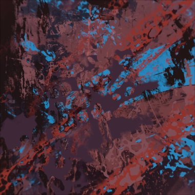 Grunge çağdaş sanat. El sanat yapılmış. renkli doku. Modern sanat. Yağlı boya darbeleri. Darbeleri. Sanatsal arka plan. Soyut resim tuval üzerine.