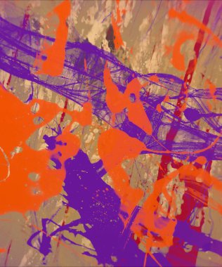 Grunge çağdaş sanat. El sanat yapılmış. renkli doku. Modern sanat. Yağlı boya darbeleri. Darbeleri. Sanatsal arka plan. Soyut resim tuval üzerine.