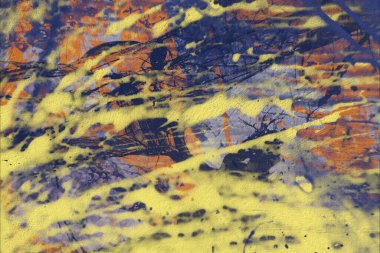 Grunge çağdaş sanat. El sanat yapılmış. renkli doku. Modern sanat. Yağlı boya darbeleri. Darbeleri. Sanatsal arka plan. Soyut resim tuval üzerine.