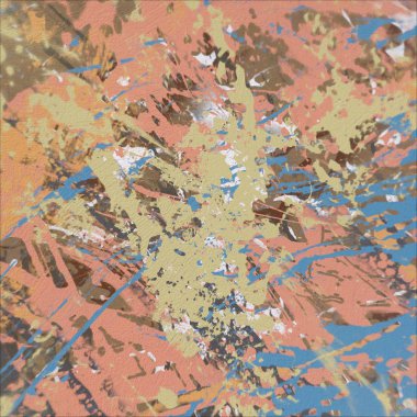 Grunge çağdaş sanat. El sanat yapılmış. renkli doku. Modern sanat. Yağlı boya darbeleri. Darbeleri. Sanatsal arka plan. Soyut resim tuval üzerine.