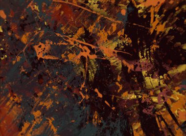Grunge çağdaş sanat. El sanat yapılmış. renkli doku. Modern sanat. Yağlı boya darbeleri. Darbeleri. Sanatsal arka plan. Soyut resim tuval üzerine.