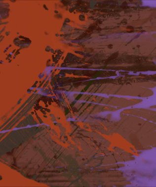 Grunge çağdaş sanat. El sanat yapılmış. renkli doku. Modern sanat. Yağlı boya darbeleri. Darbeleri. Sanatsal arka plan. Soyut resim tuval üzerine.