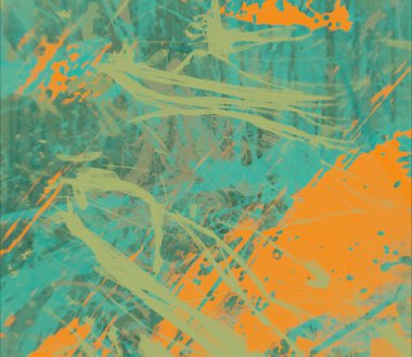 Grunge çağdaş sanat. El sanat yapılmış. renkli doku. Modern sanat. Yağlı boya darbeleri. Darbeleri. Sanatsal arka plan. Soyut resim tuval üzerine.