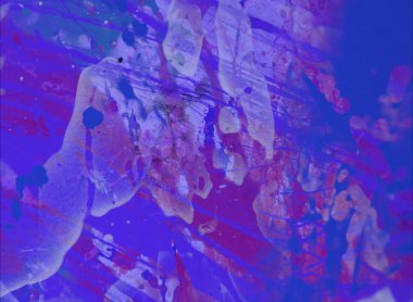 Grunge çağdaş sanat. El sanat yapılmış. renkli doku. Modern sanat. Yağlı boya darbeleri. Darbeleri. Sanatsal arka plan. Soyut resim tuval üzerine.