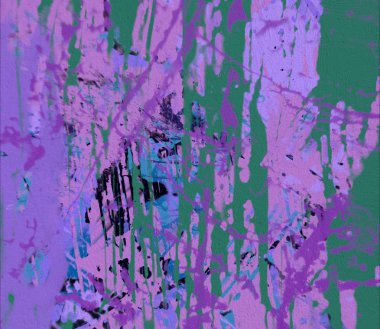 Grunge çağdaş sanat. El sanat yapılmış. renkli doku. Modern sanat. Yağlı boya darbeleri. Darbeleri. Sanatsal arka plan. Soyut resim tuval üzerine.