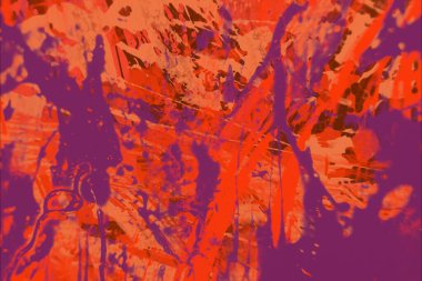 Grunge çağdaş sanat. El sanat yapılmış. renkli doku. Modern sanat. Yağlı boya darbeleri. Darbeleri. Sanatsal arka plan. Soyut resim tuval üzerine.